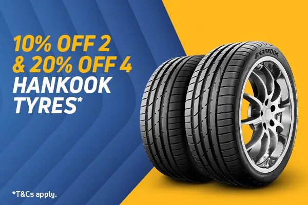 20% off 4 Hankook Tyres