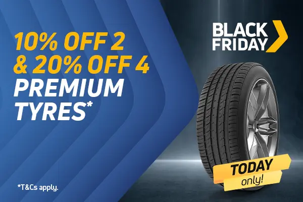 20% off 4 Premium Tyres