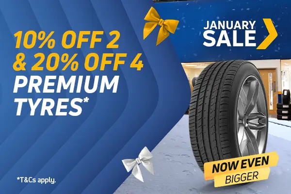 20% off 4 Premium Tyres