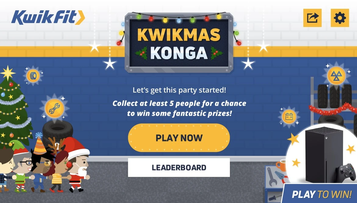 Kwik Fit Re-Pairs game screenshot